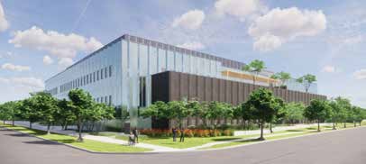 Rendering of the rebuilt Sir Robert Peel Centre and 22 Division