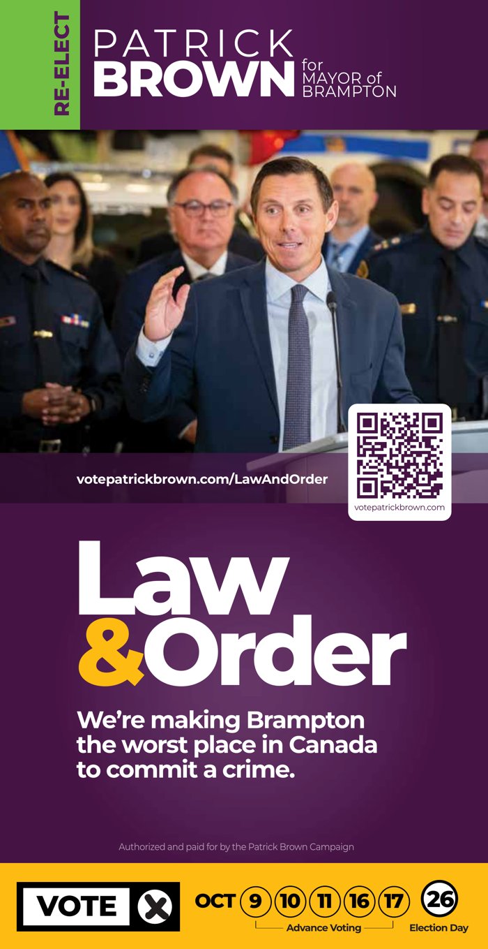 Cover of the Law and Order brochure