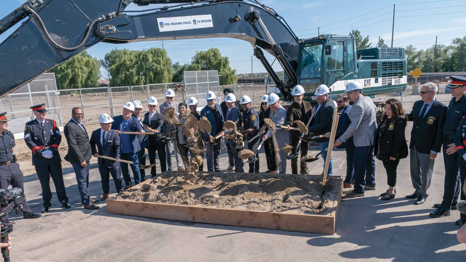 Mayor Brown, Peel Regional Police and partners breaking ground on a new police facility
